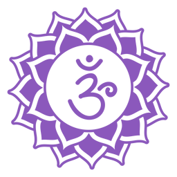 Símbolo del chakra de la corona Diseño PNG