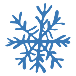 Crystal snowflake pattern sticker PNG Design Transparent PNG