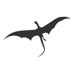 Silhueta do pescoço do dragão Desenho PNG