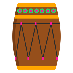 Padrão de círculo de tambor plano Desenho PNG