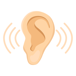 Ohr Ohrläppchen Sound Illustration PNG-Design