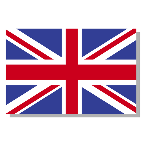 Icono de idioma de la bandera de Inglaterra Diseño PNG