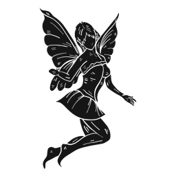 Fairy jumping PNG Design