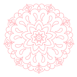 Festival of colours mandala icon PNG Design