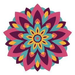 Download Bright mandala flower illustration - Vector download