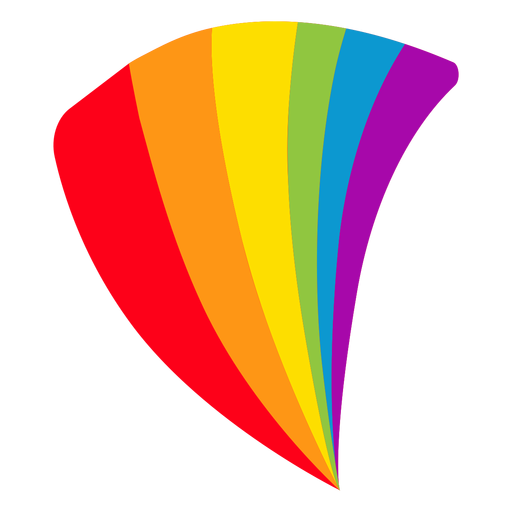 Bandera fan rainbow lgbt pegatina Diseño PNG