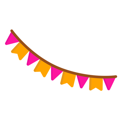 Flag string garland flat Transparent PNG & SVG vector file