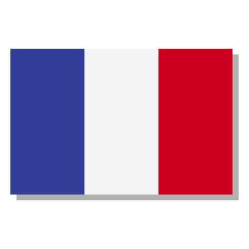 Icono de idioma de la bandera de Francia Diseño PNG