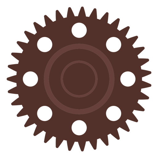 Gear hole cogwheel pinion gear wheel flat - Transparent PNG & SVG ...