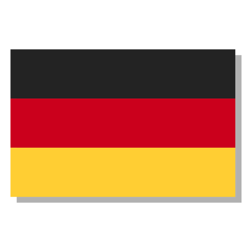 Icono de idioma de la bandera de Alemania Diseño PNG
