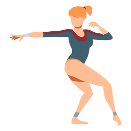 Ginasta exercício malha malha acrobática flexibilidade plana Desenho PNG