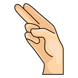 Hand finger h letter h illustration PNG Design