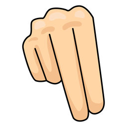 Mano dedo n letra n ilustración Diseño PNG