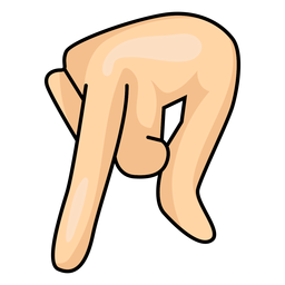 Hand finger q letter q illustration PNG Design