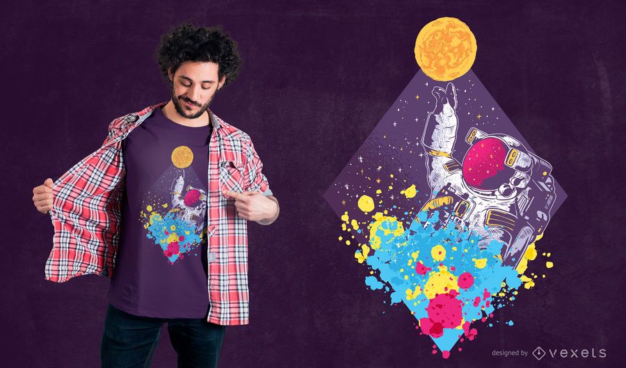 Abstract Astronaut T-Shirt Design Abstract Astronaut T-Shirt Design