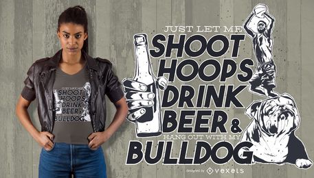 Drink Beer Quote T-Shirt Design