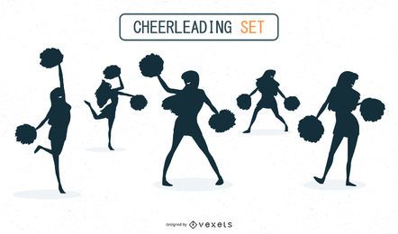 Cheerleading silhouettes
