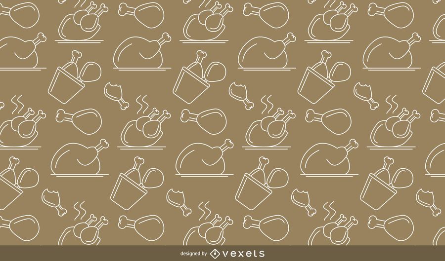 Cooked Chicken Pattern Cooked Chicken Pattern