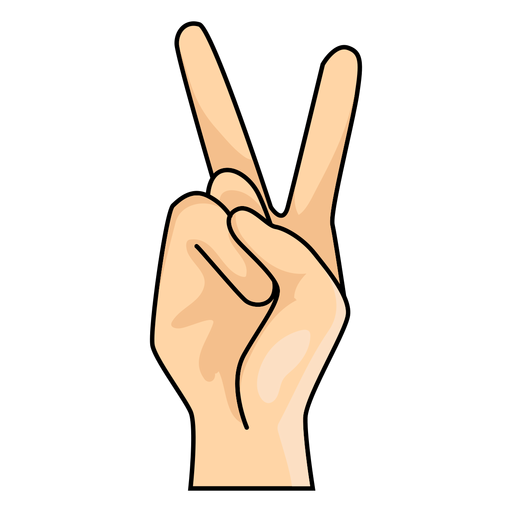 Download Hand finger v letter v illustration - Transparent PNG ...