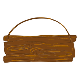 Quadro indicador de madeira pendurado Desenho PNG
