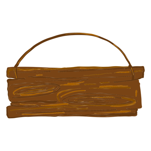 Quadro indicador de madeira pendurado Desenho PNG