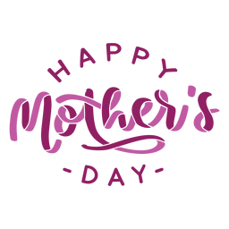 Adesivo de feliz dia das mães em inglês Transparent PNG