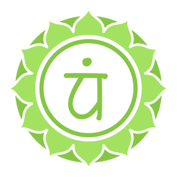 Símbolo del círculo del chakra del corazón Diseño PNG