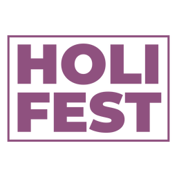 Holi fest lettering PNG Design