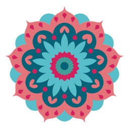 Holi festival mandala PNG Design