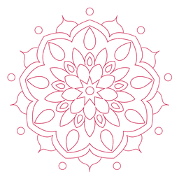Holi festival mandala icon PNG Design