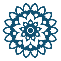 Holi mandala flat PNG Design