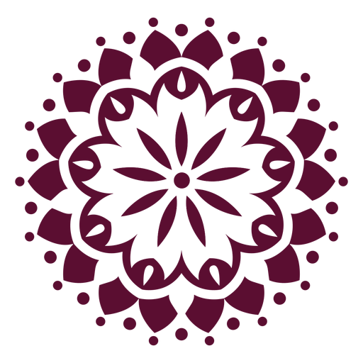 Icono de mandala del festival holi indio Diseño PNG