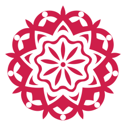 Indian holi festival mandala symbol PNG Design