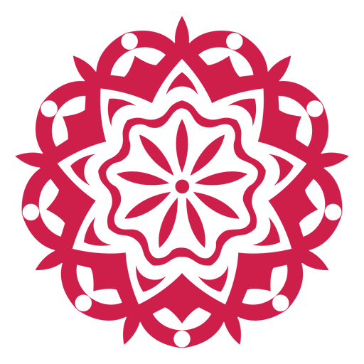 Indian holi festival mandala symbol PNG Design