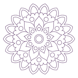 Indian holi mandala PNG Design