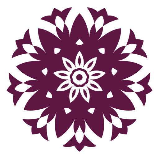 Icono de mandala holi indio Diseño PNG