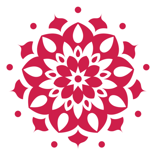 Indian holi mandala symbol PNG Design