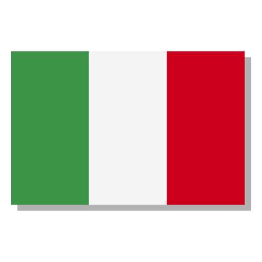 Icono de idioma de la bandera de Italia Diseño PNG
