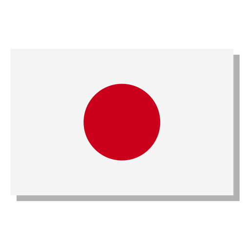 Icono de idioma de la bandera de Jap?n Diseño PNG
