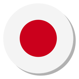 Japan Flaggensprache Icon Kreis PNG-Design