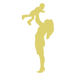 Kid  Child mother silhouette PNG Design Transparent PNG