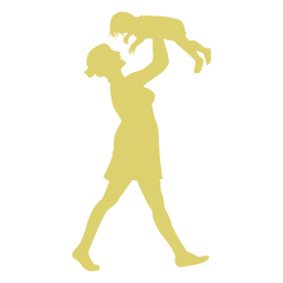 Silhueta criança mãe criança Desenho PNG