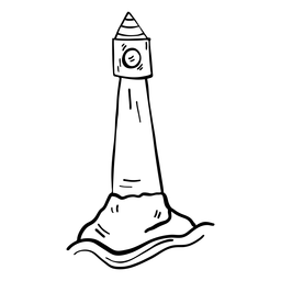 Leuchtturm Meer Scheinwerfer Flutlicht Turmschlag Transparente Png Svg Vektor