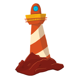 Lighthouse searchlight floodlight tower illustration PNG Design