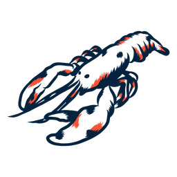 Duotono de langosta Diseño PNG