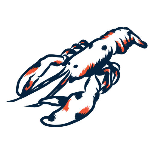 Lobster duotone PNG Design