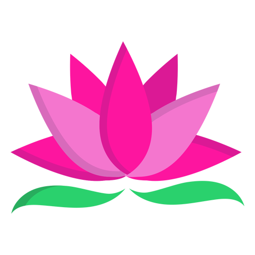 Lotus leaf flat PNG Design