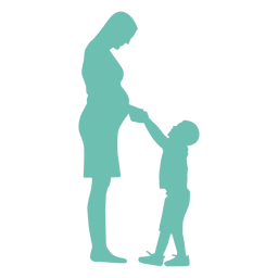 Download Mom and son silhouette - Transparent PNG & SVG vector file