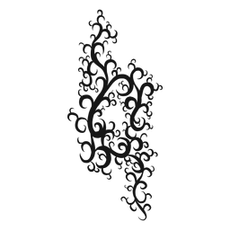 Natural musical symbol swirl PNG Design Transparent PNG