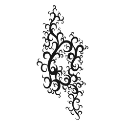 Remolino de símbolo musical natural Diseño PNG
